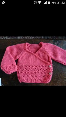 Réalisations de l'Atelier Rosáfil - pull bébé