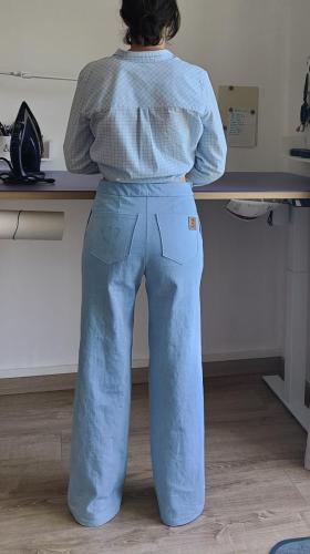 Réalisations de l'Atelier Rosáfil -jean cousu et brodé